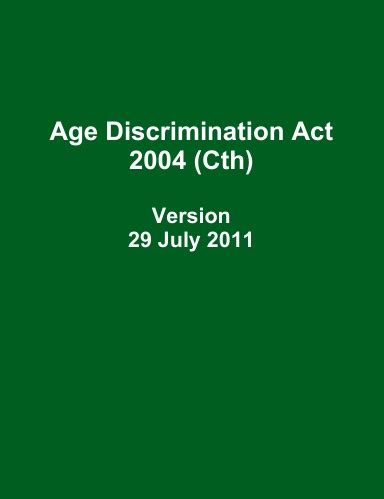 age discrimination act 2004 pdf