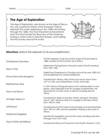 Age Of Exploration Worksheets For Teachers Teach Starter Age Of Exploration Map Worksheet - Age Of Exploration Map Worksheet