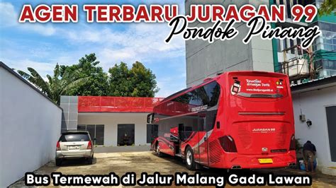 AGEN BUS JURAGAN 99 PONDOK PINANG：Viral Bus Juragan 99 Tergelincir, Terekam CCTV Nyaris Tercebur ke