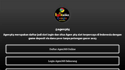 AGEN365 - AGEN365 - Situs Slot Gacor 2023