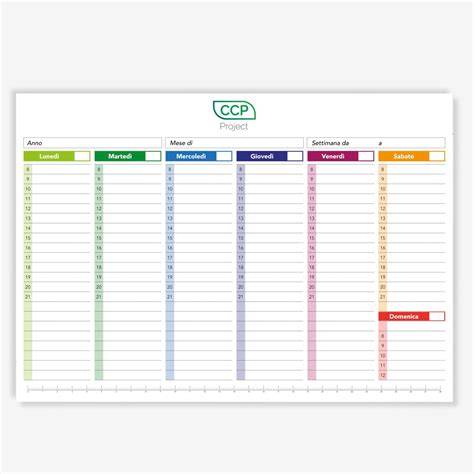 agenda della programmazione