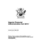 Agent Financial Administration Act 2014