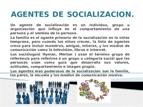 agentes de socializacion pdf