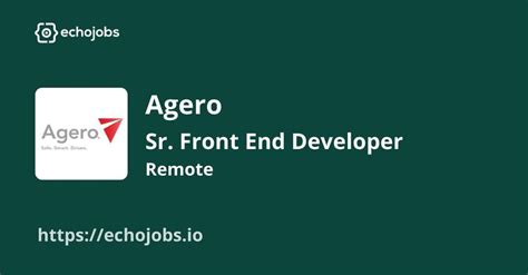 Agero Remote Web Developer Reddit