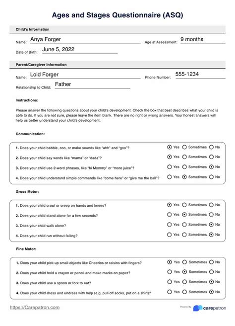 Ages Stages Questionnaires