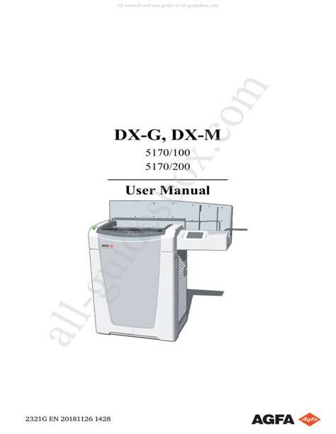 agfa dx s user manual