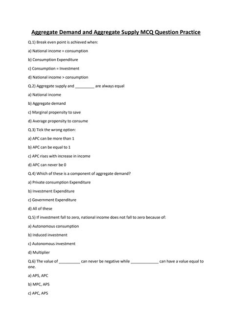 Aggregate Plan Mcq 41
