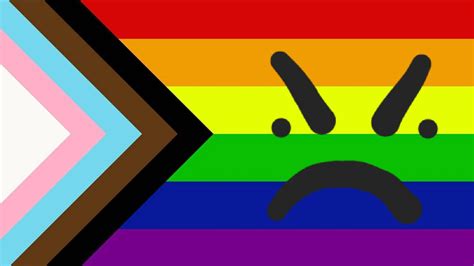aggressive gay flag