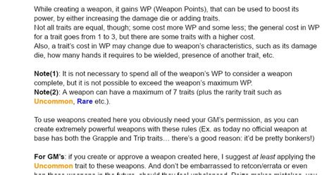Agile Weapon Trait Pf2