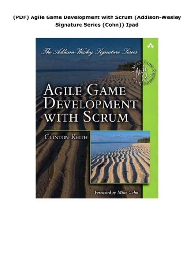 Download Agile Game Development With Scrum Addison Wesley Signature Series Cohn 