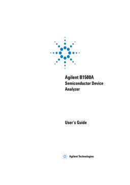 Agilent B1500a Programming Guide