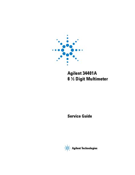 Read Online Agilent 34401A Manual Download 
