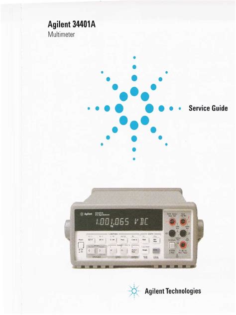 Full Download Agilent 34401A Service Guide 