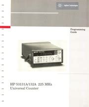 Download Agilent 53131A Programming Guide 