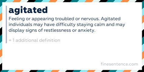 Agitated Meaning