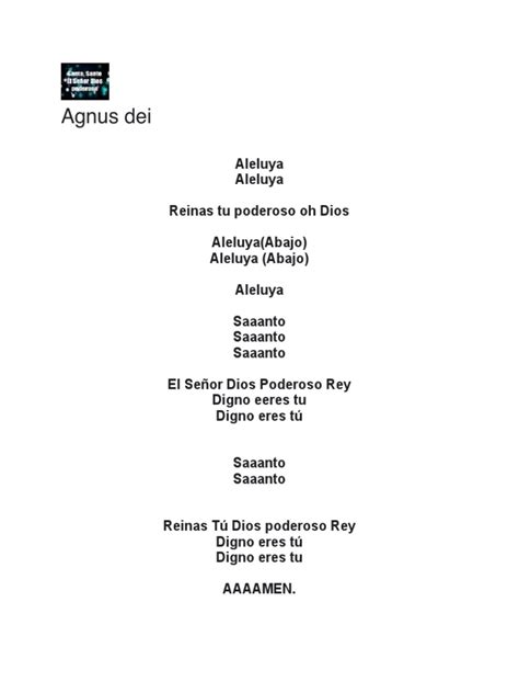 Agnus Deis Letra