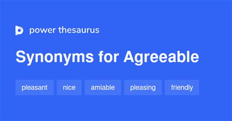 Agreeable Synonym