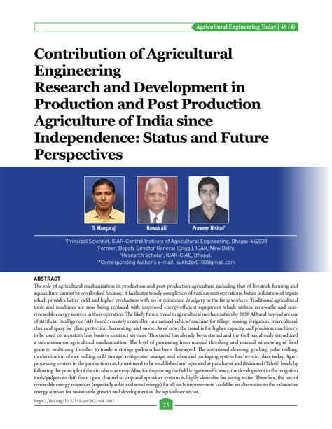 Agricultural Engineering Research Development In Nepal