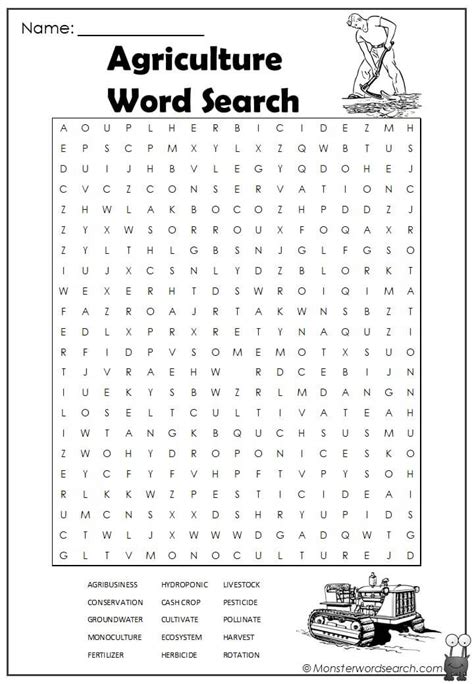 Download Agricultural Science Word Search 
