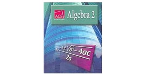 Ags Algebra 2 Answer Key