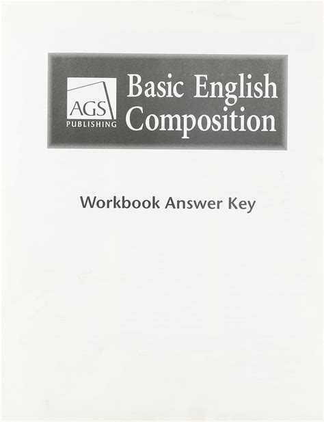 Ags Basic English Answer Keys
