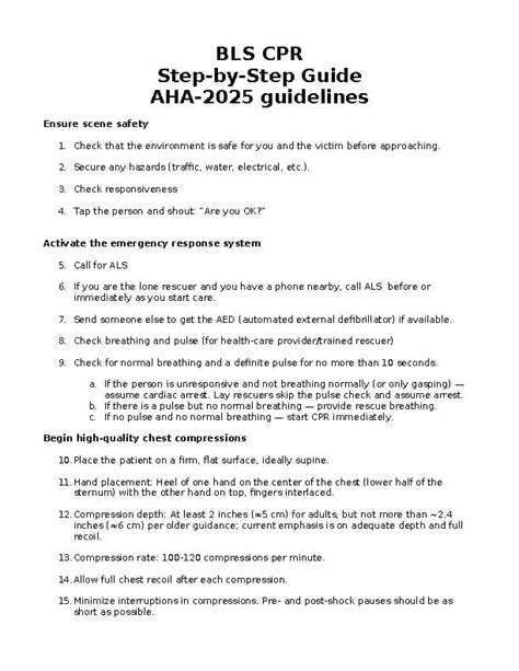 Aha Cpr Study Guide