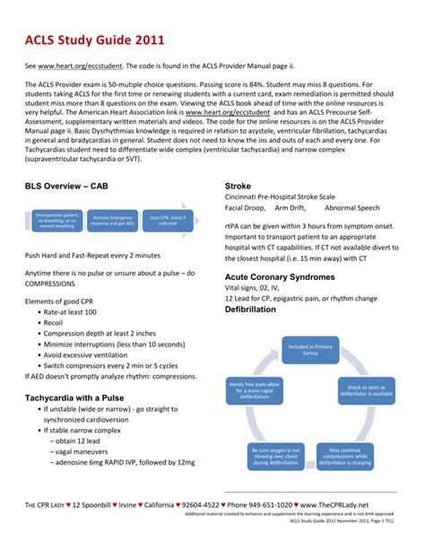 Read Online Aha Acls Study Guide 2011 