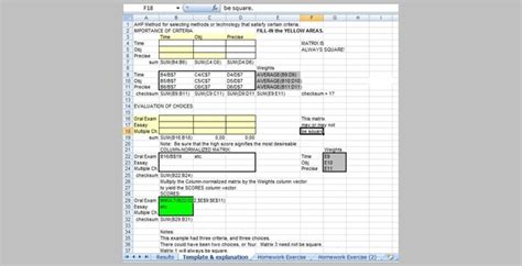 Ahp Template Xls