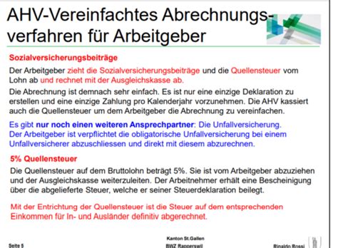 ahv abrechnung formular