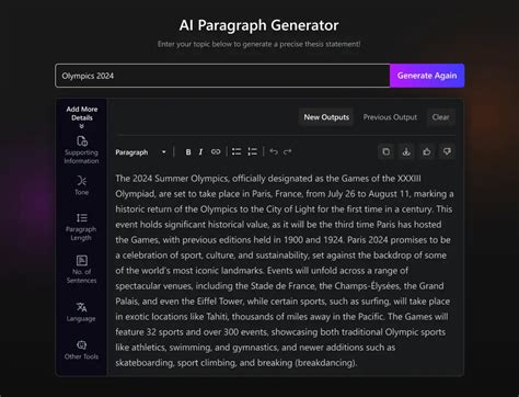 Ai Paragraph Generator Free