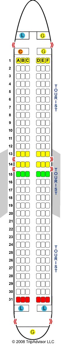 Standard Preferred Seating (Rows 12-15) Standard Economy (Ro