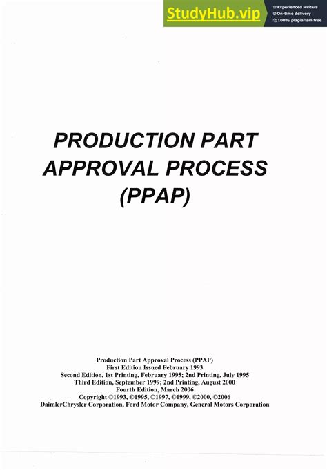 Aiag Ppap 4th Edition