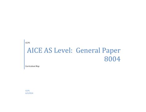 Full Download Aice As Level General Paper 8004 Collier 