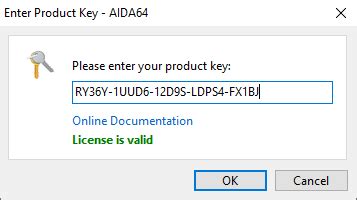 aida 64 product keys