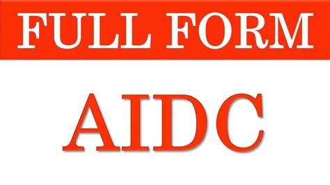 Aidc Full Form