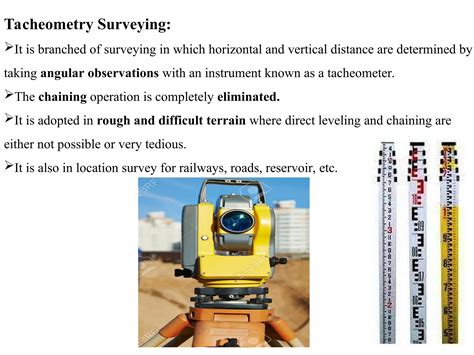 Aim Of Tacheometry Survey
