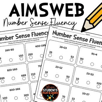 aimsweb number sense fluency probes