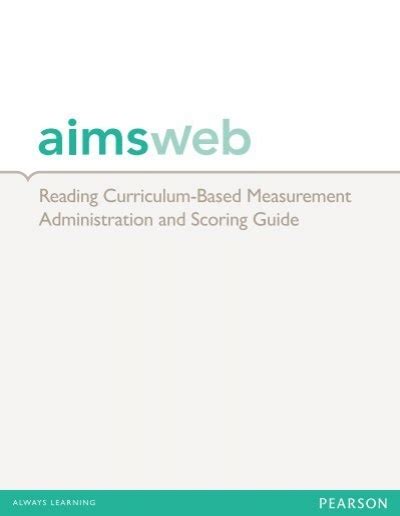 Aimsweb Scoring Guide