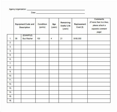 Air Conditioning Maintenance Schedule Template