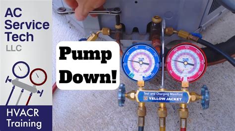 Air Conditioning Pump Down Procedure