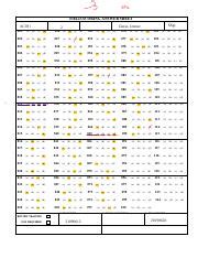 Air Force Field Scoring Answer Sheet