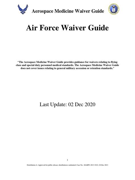 Full Download Air Force Waiver Guide 2012 