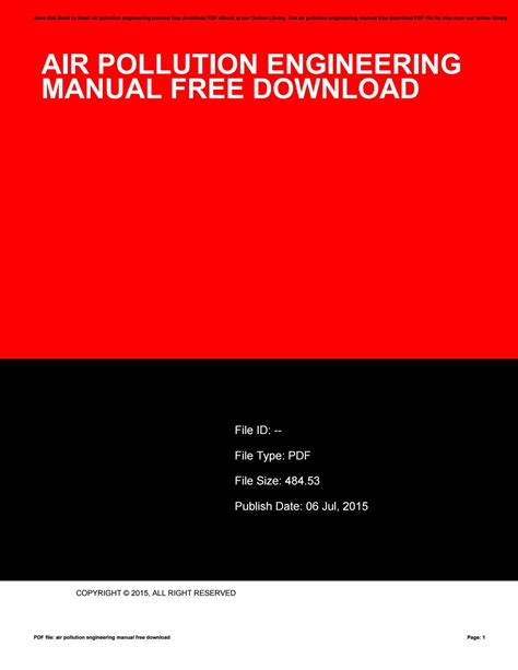 Download Air Pollution Control Engineering Solution Manual Pdf 