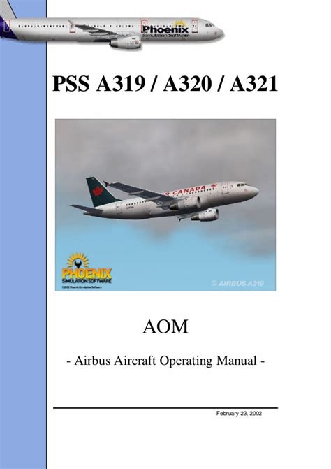 Read Online Airbus A320 Operating Manual 