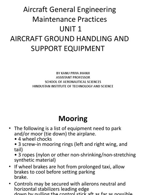 Aircraft General Engineering Maintenance Practices