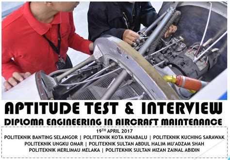 aircraft maintenance engineer aptitude test sample