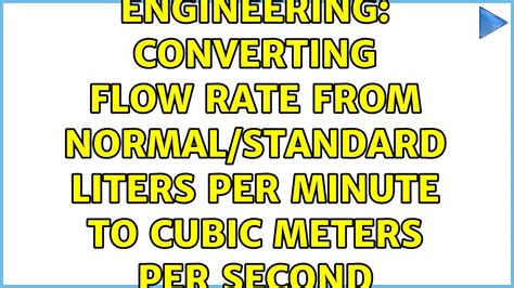 airflow - Converting flow rate from normal/standard liters …