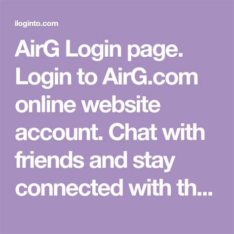 airg chat room login email