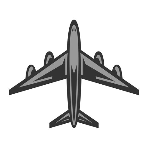 airplane vector image