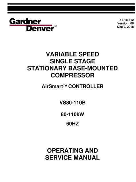 Airsmart Controller Operating And Service Manual